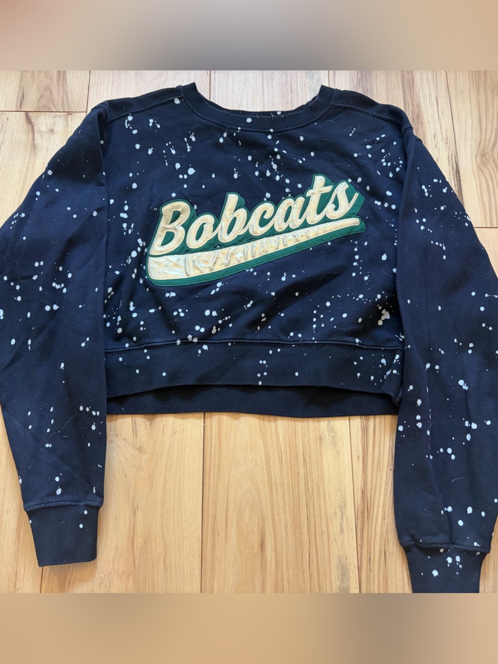 Varsity Brand bobcats cropped sweatshirt
